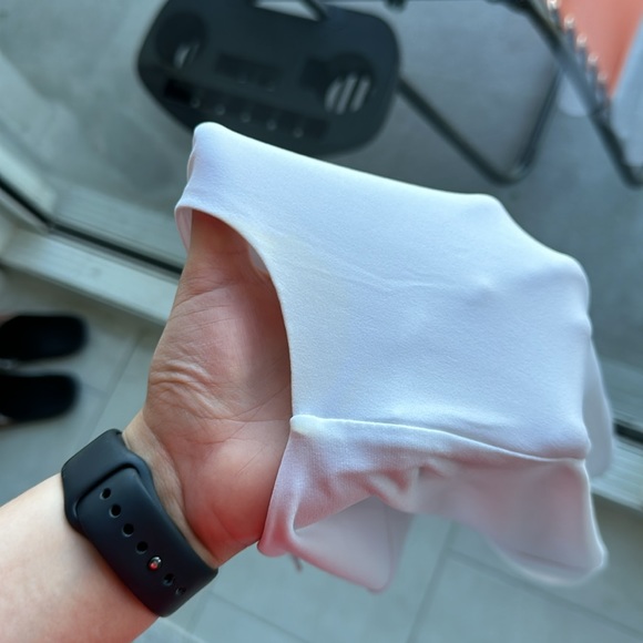 Calvin Klein white work blouse size 4P - Picture 6 of 7